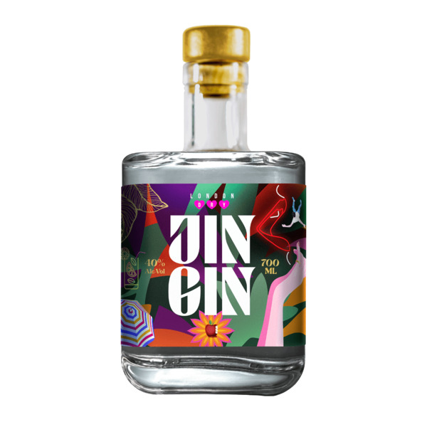 garrafa de gin jin gin